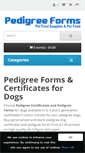 Mobile Screenshot of pedigreeforms.co.uk